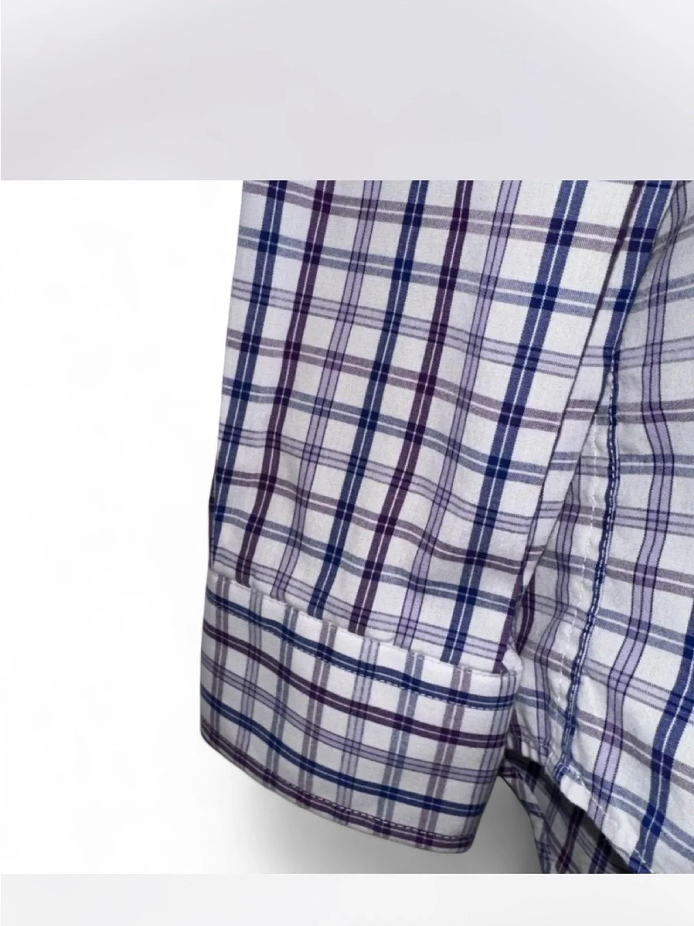 Lauren by Ralp Lauren! Boys’ Size 12 Blue and White Plaid Button-Down Shirt